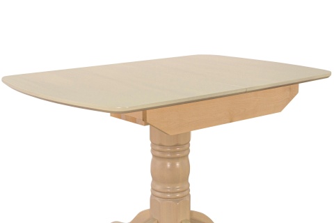 Стол обеденный раздвижной с овальной крышкой выбеленная береза