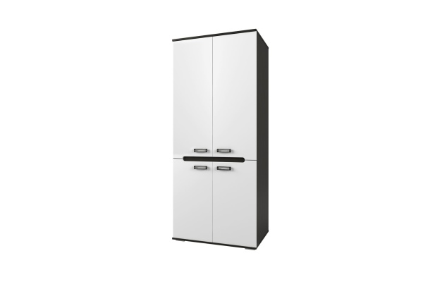 Гостиная Верби Венге/МДФ Белый Глянец (Ш-2768 х В-1900 х Г-420 мм)