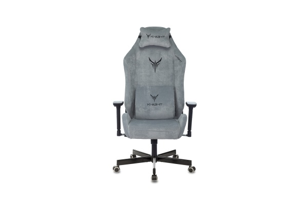 Кресло игровое Бюрократ Knight N1 серо-голубое