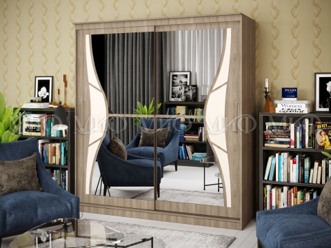 Шкаф-Купе Элвис-1 (Ш-1500/1700/2000 × В-2200 х Г-650 мм)/Разные Цвета